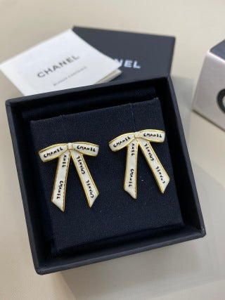 CHANEL Ariella Ribbon Cascade Drop Earrings