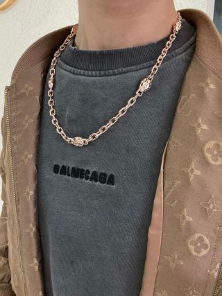 Bvlgari Rose Gold Link Chain Necklace – Elegant Luxury Jewelry