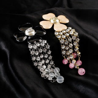 CHANEL Fiorenza Crystal Bloom Tassel Brooch