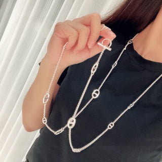 Hermès Long Chaine d’Ancre Lariat Necklace