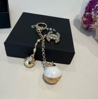 Chanel Timeless Pearl Ball Bag Charm