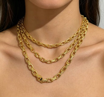 YSL Cassandre Golden Link Chain Necklace